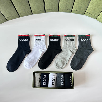 GUCCI 26S CREW SOCKS 355344 (1 BOX)