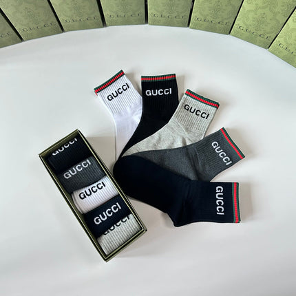 GUCCI 26S CREW SOCKS 355344 (1 BOX)