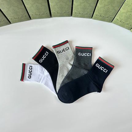 GUCCI 26S CREW SOCKS 355344 (1 BOX)
