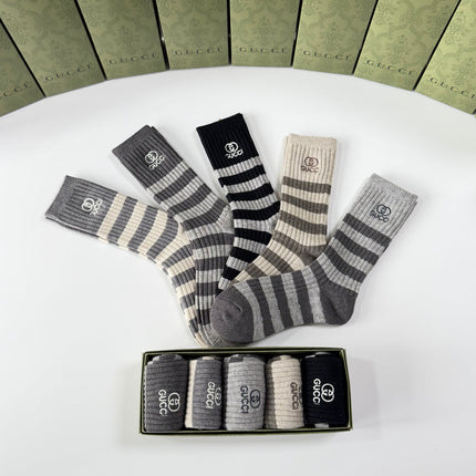 GUCCI 26S CREW SOCKS 358576 (1 BOX)