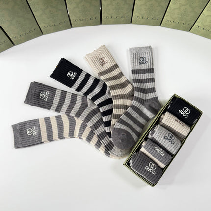 GUCCI 26S CREW SOCKS 358576 (1 BOX)