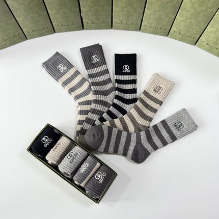 GUCCI 26S CREW SOCKS 358576 (1 BOX)