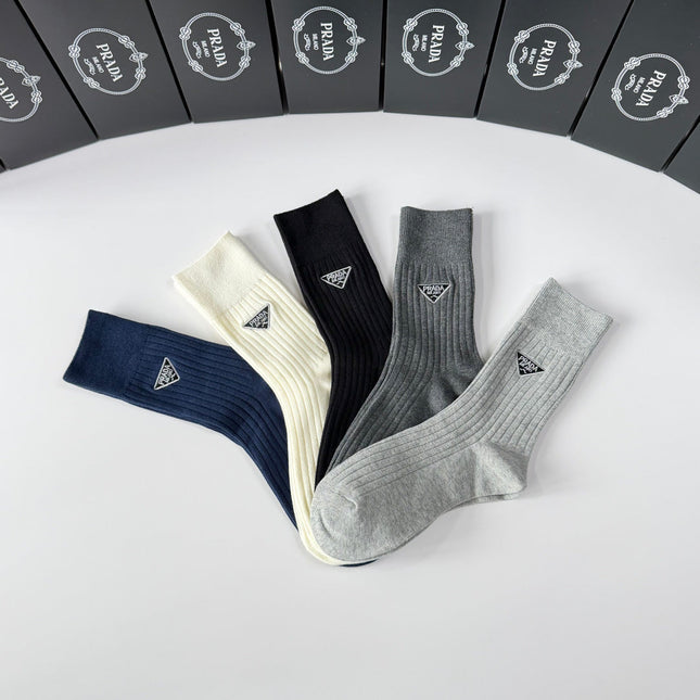 PRADA 26S CREW SOCKS 370243 (1 BOX)