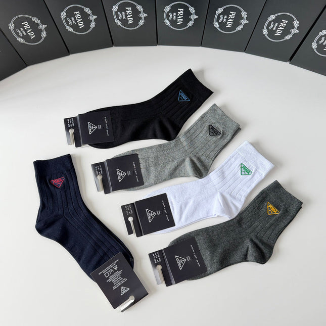 PRADA 26S ANKLE SOCKS 389121 (1 BOX)
