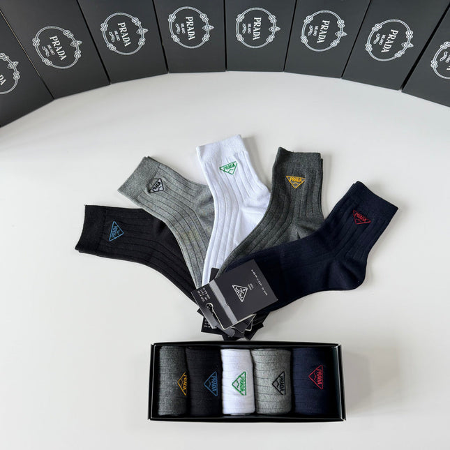 PRADA 26S ANKLE SOCKS 389121 (1 BOX)