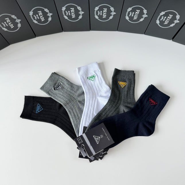 PRADA 26S ANKLE SOCKS 389121 (1 BOX)
