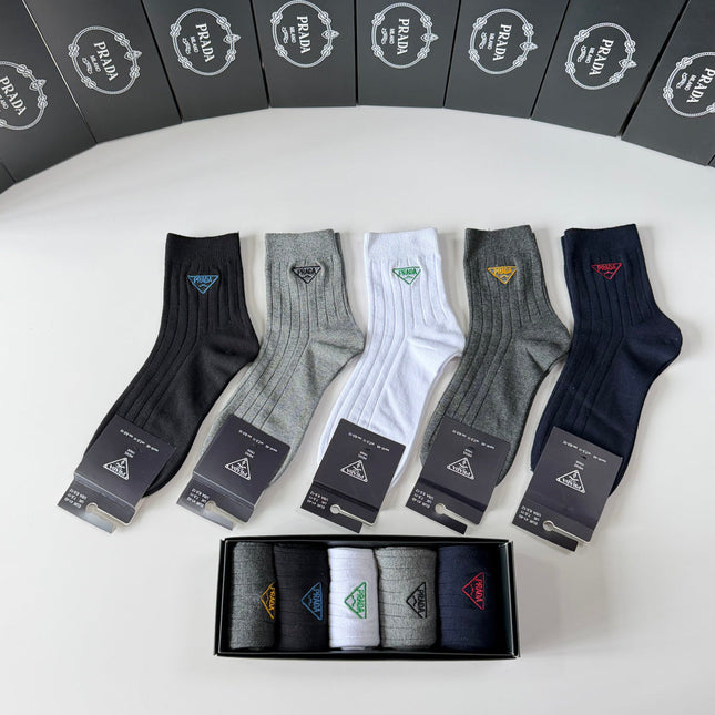 PRADA 26S ANKLE SOCKS 389121 (1 BOX)