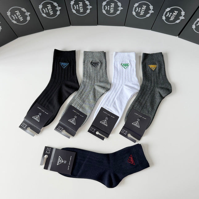 PRADA 26S ANKLE SOCKS 389121 (1 BOX)