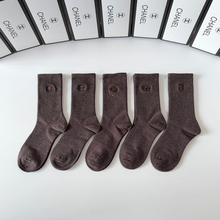 CHANEL 26S CREW SOCKS 395215 (1 BOX)