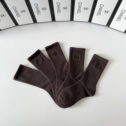 CHANEL 26S CREW SOCKS 395215 (1 BOX)