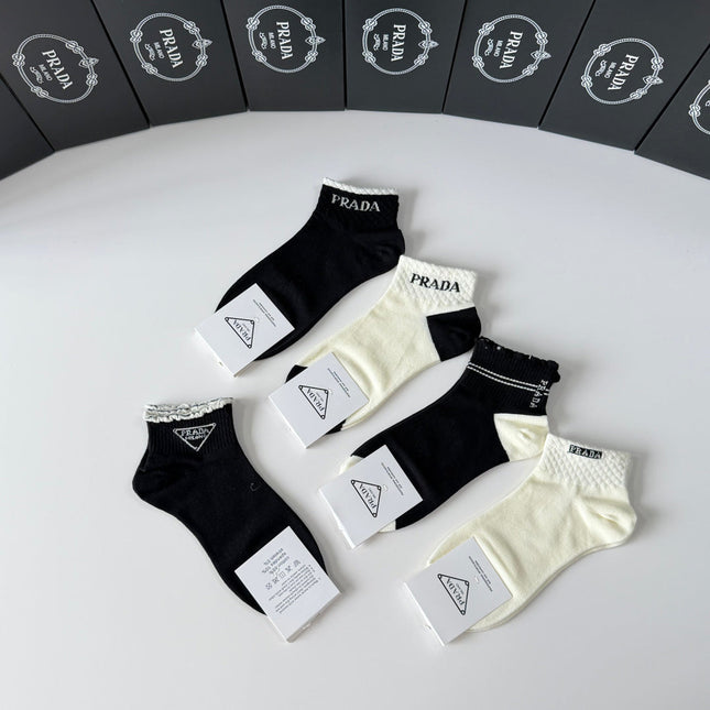 PRADA 26S ANKLE SOCKS 421147 (1 BOX)