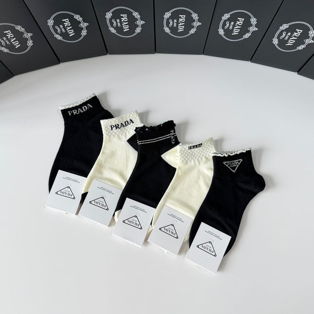 PRADA 26S ANKLE SOCKS 421147 (1 BOX)