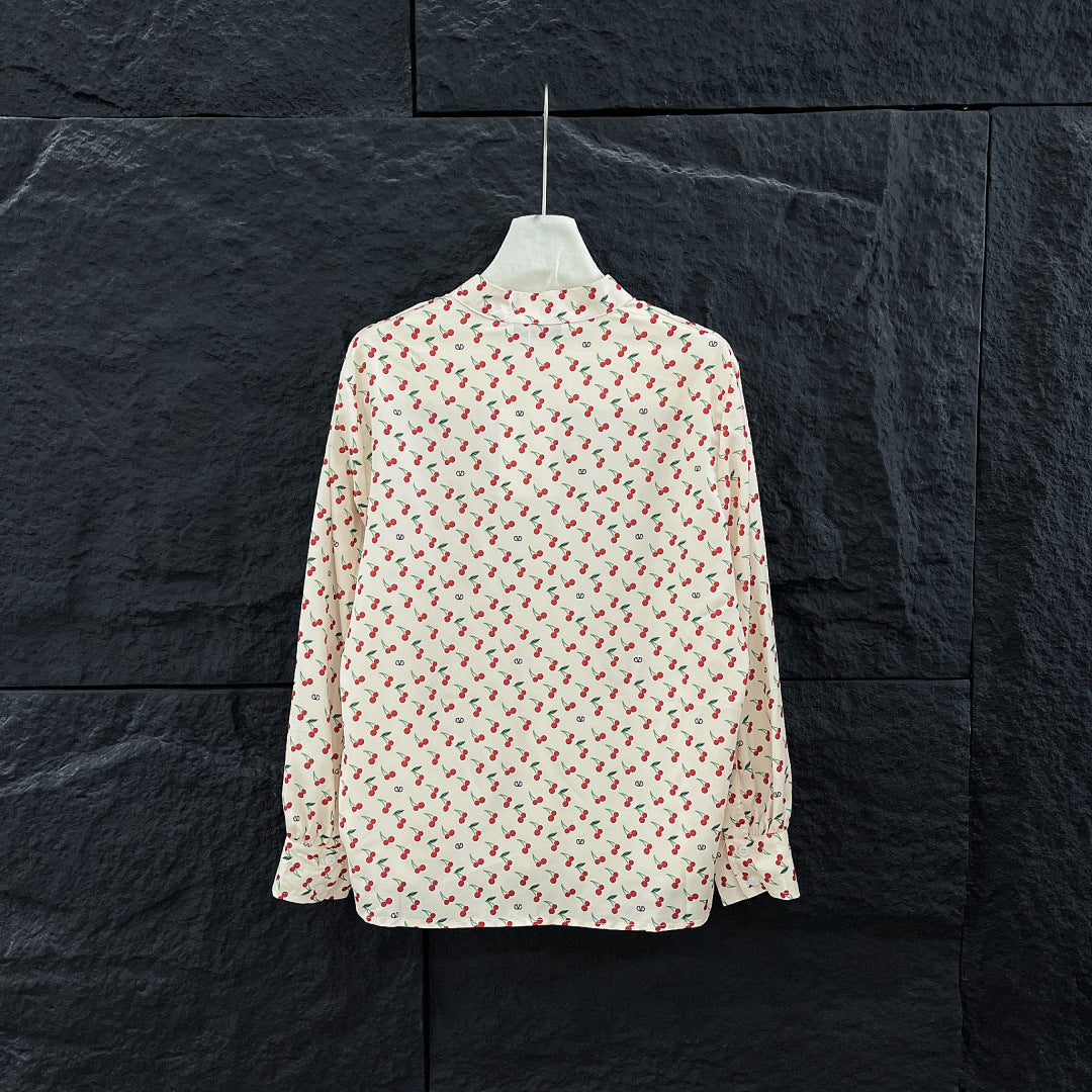 SILK SHIRT WITH CHERRY PRINT 265827
