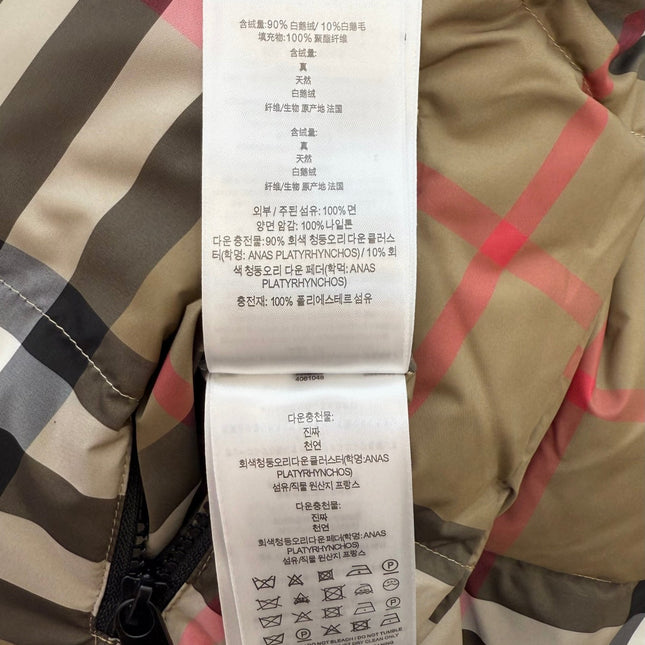 BURBERRY 25S REVERSIBLE DOWN JACKET 168