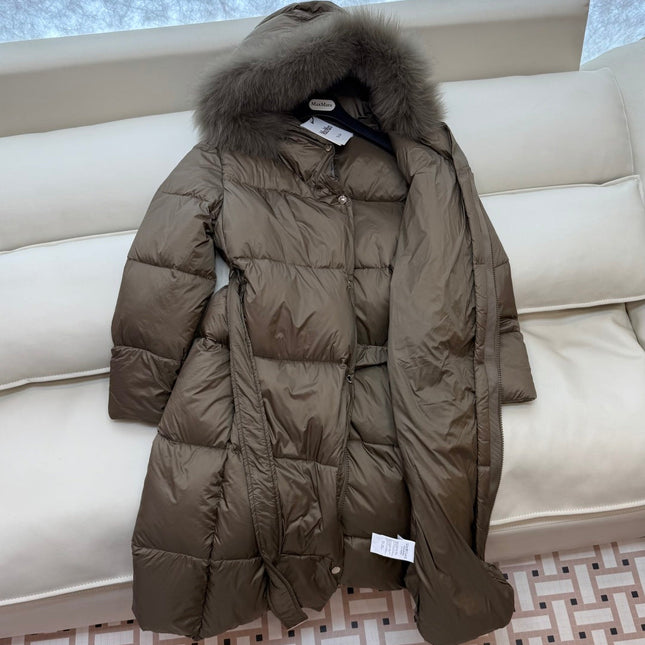 MAX MARA 25S LONG DOWN COAT 210