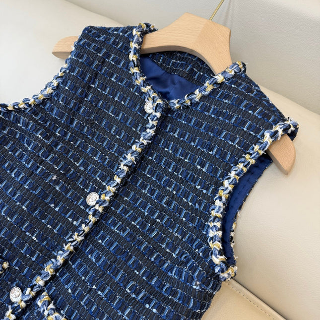 CHANEL 25S TWEED SLEEVELESS VEST 491