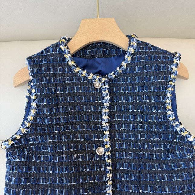 CHANEL 25S TWEED SLEEVELESS VEST 491