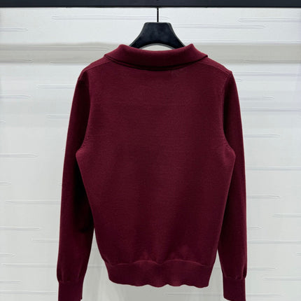 VALENTINO 26S COLLARED KNIT CARDIGAN 393