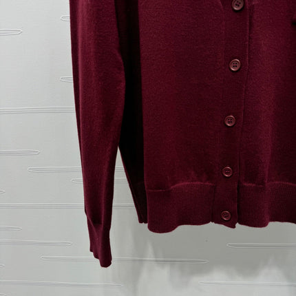VALENTINO 26S COLLARED KNIT CARDIGAN 393
