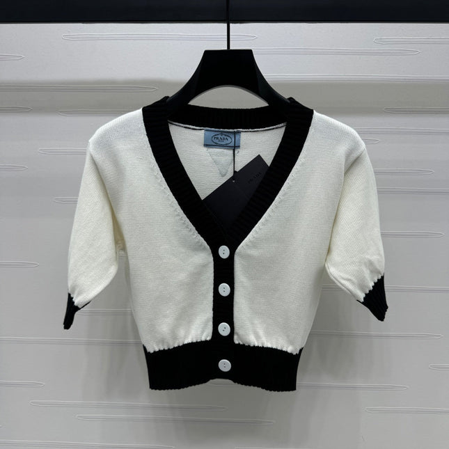 PRADA SHORT-SLEEVE KNIT TOP 269463