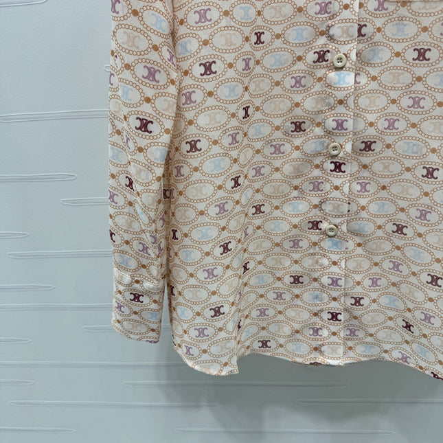 CELINE 26S LOGO PRINT SHIRT 370