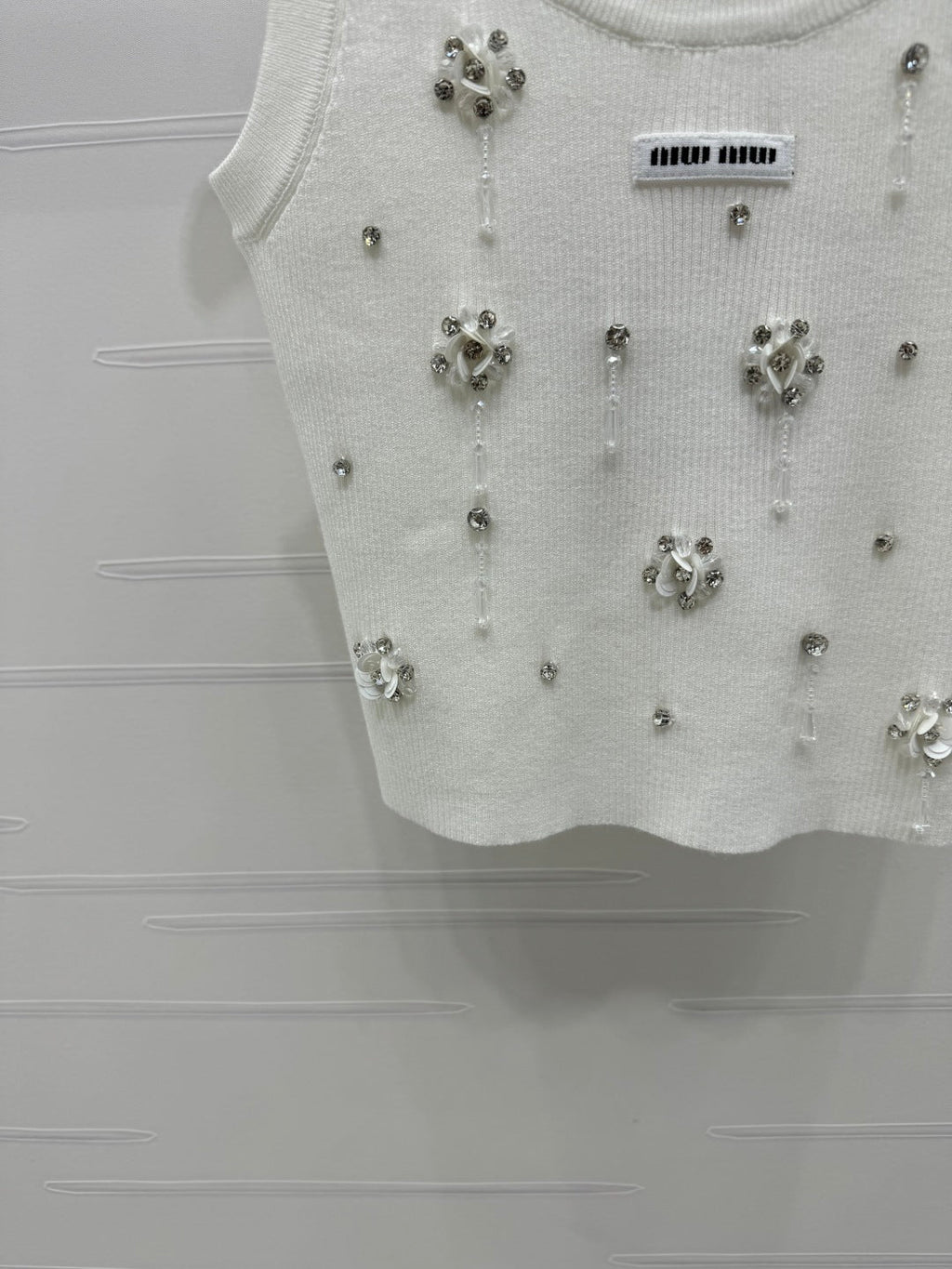 Miumiu 25 White Crop Top
