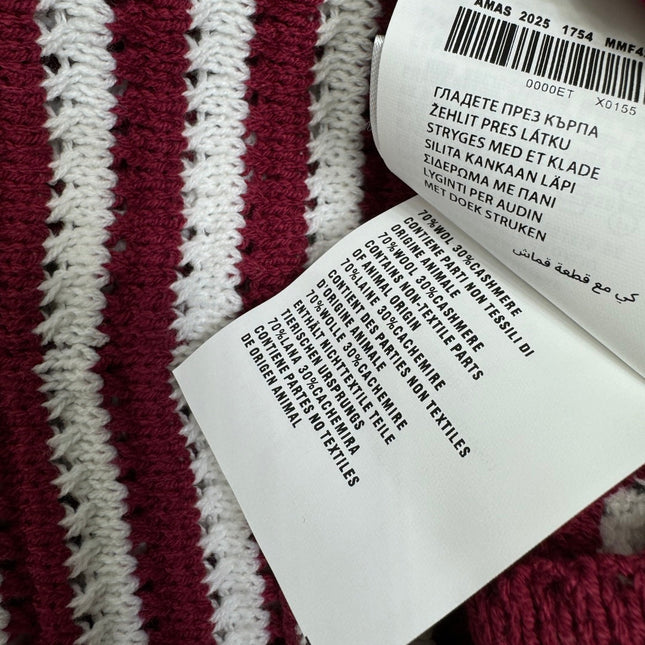 PRAD 25S STRIPED SWEATER 264183