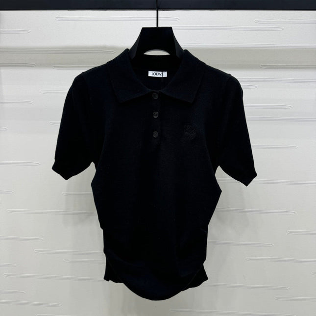 PRAD 25S SHORT SLEEVE KNIT TOP 264123
