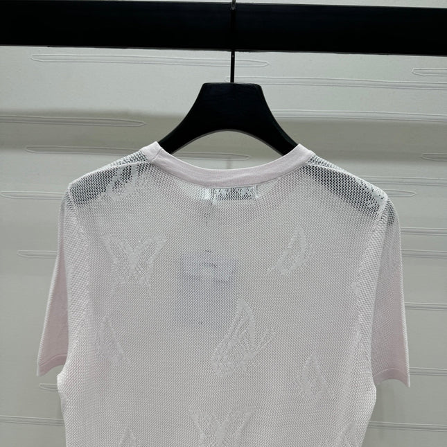 DIOR 25S BUTTERFLY WOVEN T-SHIRT 264062