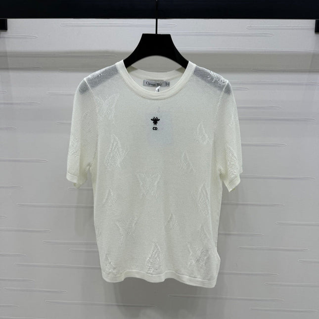 DIOR 25S BUTTERFLY WOVEN T-SHIRT 264066