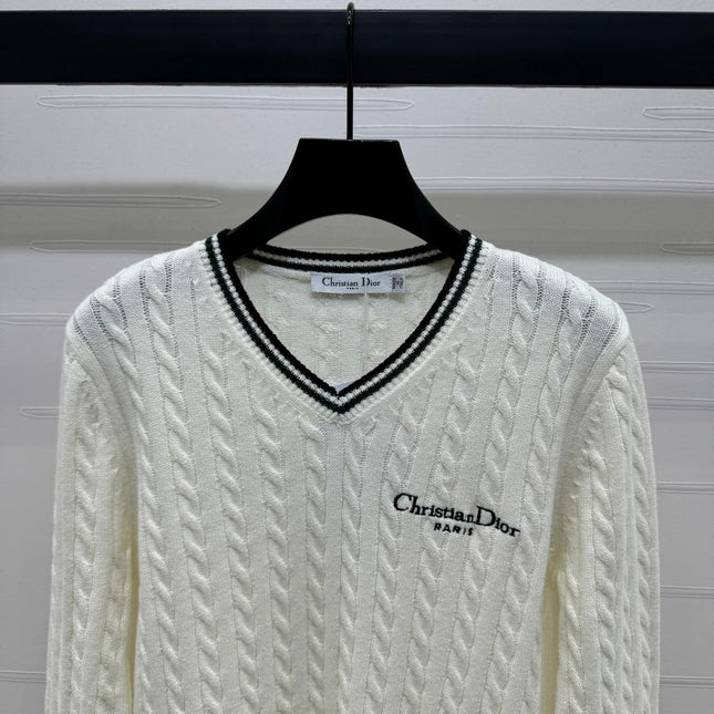 DIOR V-NECK PULLOVER SWEATER 274926