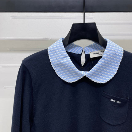 MIUMIU 26S KNIT POLO SWEATER 1595