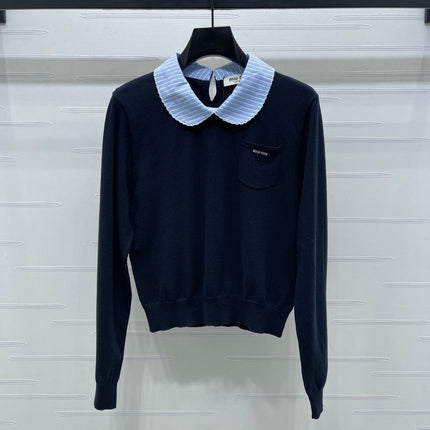 MIUMIU 26S KNIT POLO SWEATER 1595
