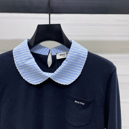MIUMIU 26S KNIT POLO SWEATER 1595