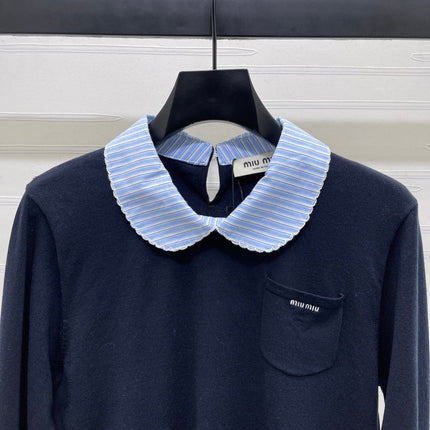 MIUMIU 26S KNIT POLO SWEATER 1595