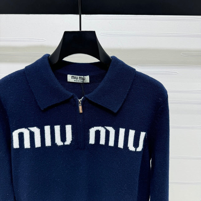 MIUMIU POLO KNIT SWEATER STYLE 750