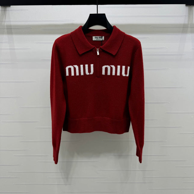 MIUMIU POLO KNIT SWEATER STYLE 749