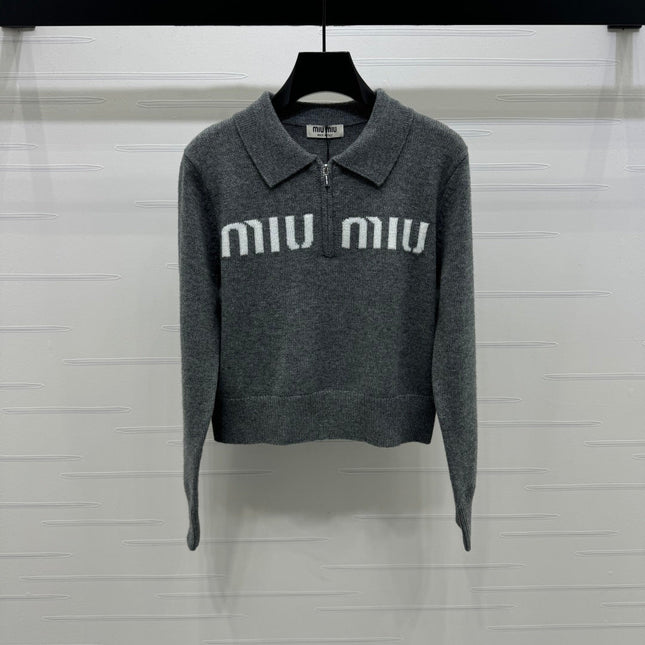 MIUMIU POLO KNIT SWEATER STYLE 748