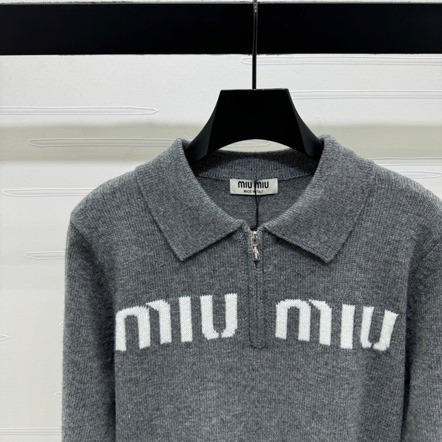 MIUMIU POLO KNIT SWEATER STYLE 748