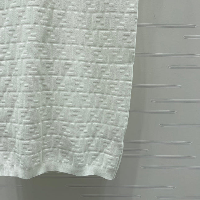 FENDI 26S SHORT-SLEEVE KNIT DRESS 463