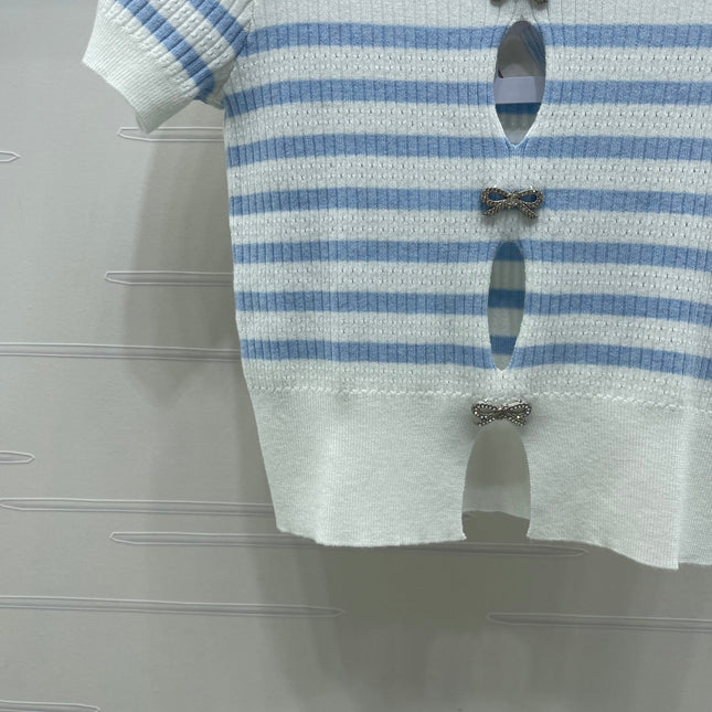 CHANEL 26S SHORT-SLEEVED KNIT SHIRT STYLE 1168