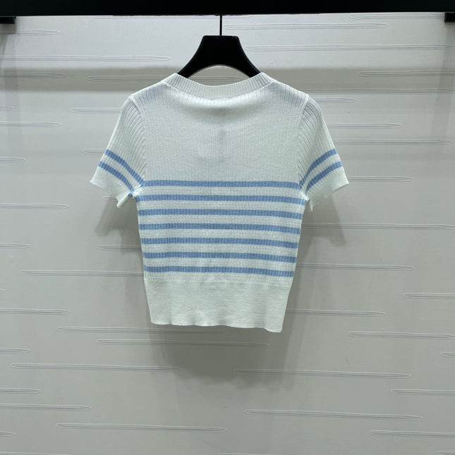 CHANEL 26S SHORT-SLEEVED KNIT SHIRT STYLE 1168