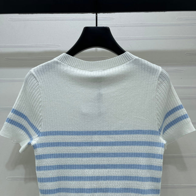 CHANEL 26S SHORT-SLEEVED KNIT SHIRT STYLE 1168