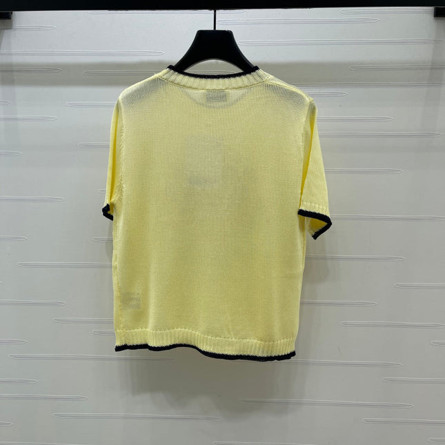 CHANEL 26S SHORT-SLEEVED KNIT SHIRT STYLE 1166