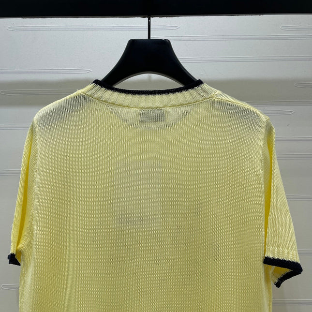 CHANEL 26S SHORT-SLEEVED KNIT SHIRT STYLE 1166