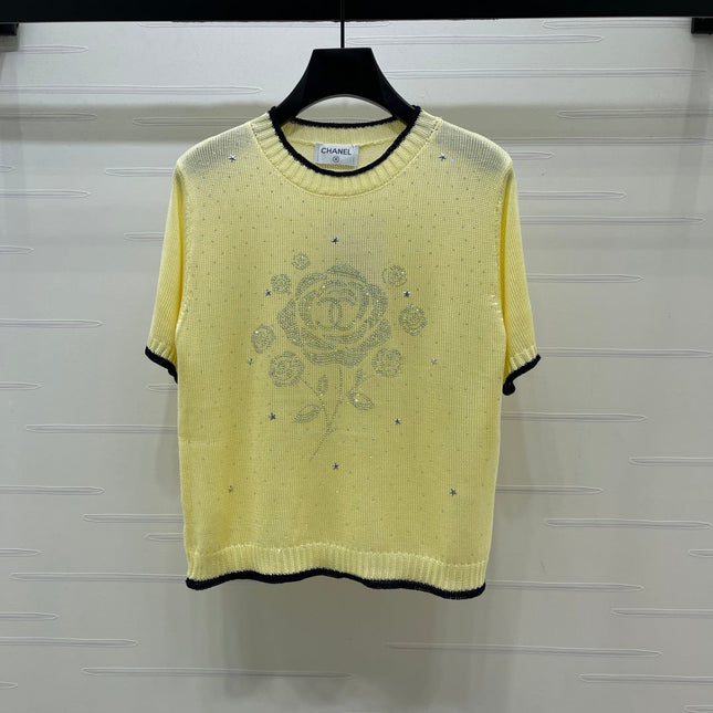 CHANEL 26S SHORT-SLEEVED KNIT SHIRT STYLE 1166