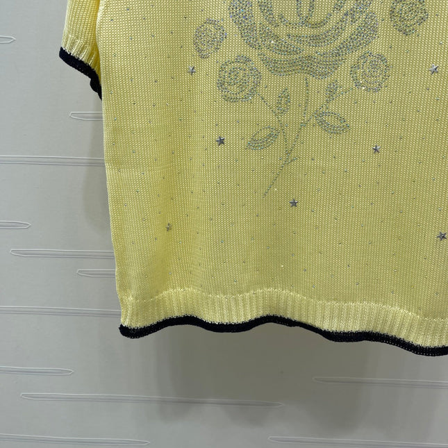 CHANEL 26S SHORT-SLEEVED KNIT SHIRT STYLE 1166