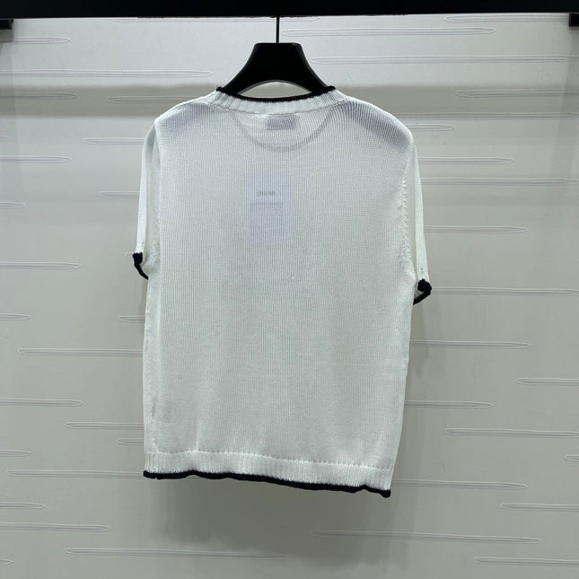 CHANEL 26S SHORT-SLEEVED KNIT SHIRT STYLE 1165