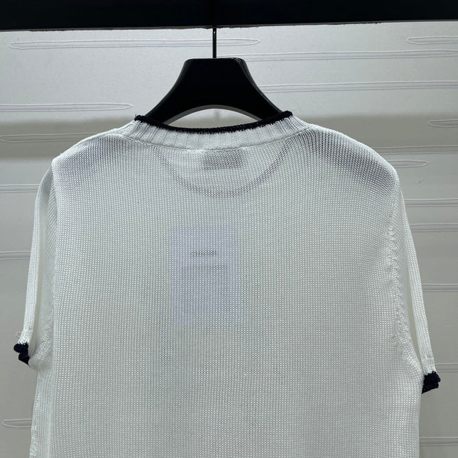 CHANEL 26S SHORT-SLEEVED KNIT SHIRT STYLE 1165