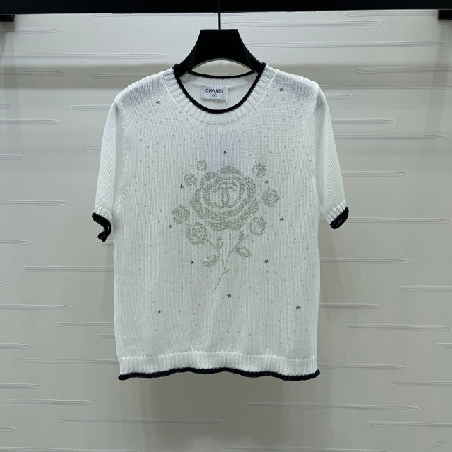 CHANEL 26S SHORT-SLEEVED KNIT SHIRT STYLE 1165